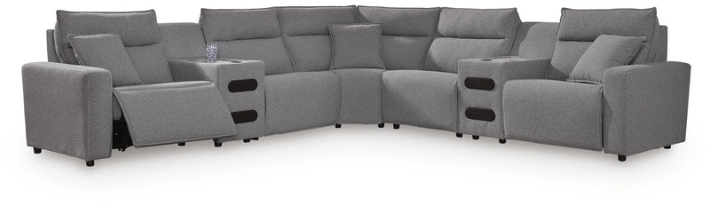 Modmax II Power Reclining Sectional with Audio Consoles