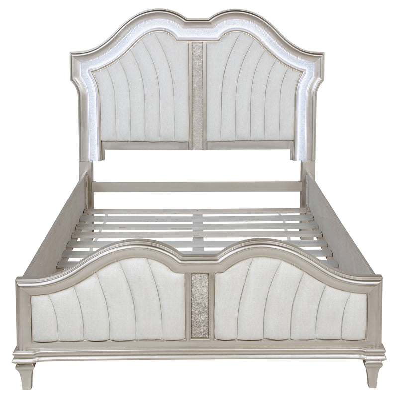Evangeline Panel Bed with LED Lighting