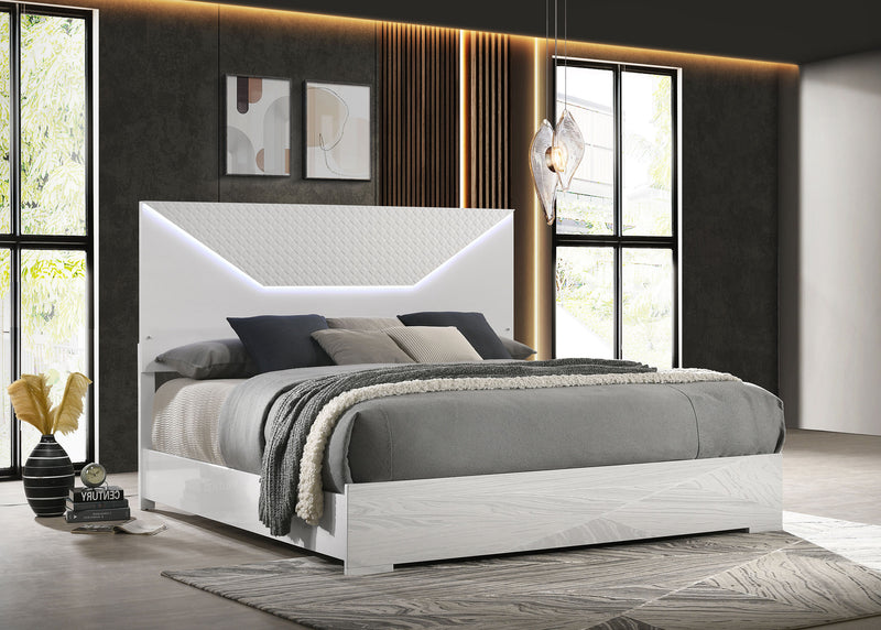 Ives Panel Bed with LED Lighting