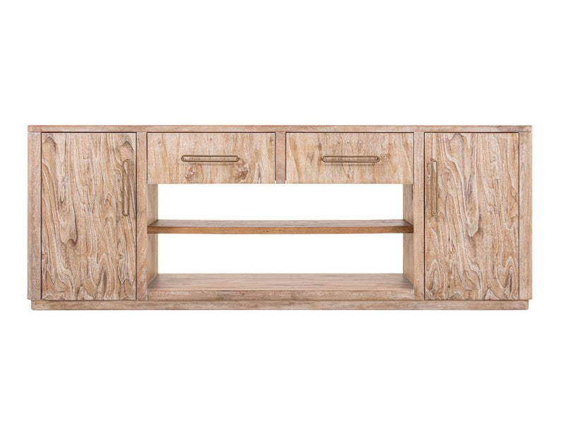 White Balam Wall Unit, TV Stand 80" with Electric Fireplace Insert