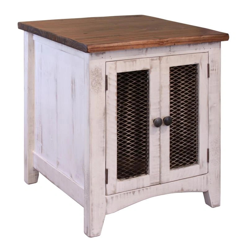 Pueblo White 2 Mesh Doors
