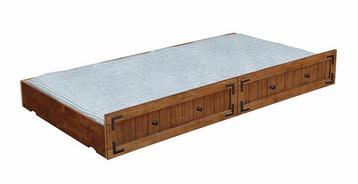 Oakdale Storage Trundle Rustic Honey - Barb City Furniture (Dekalb, IL)