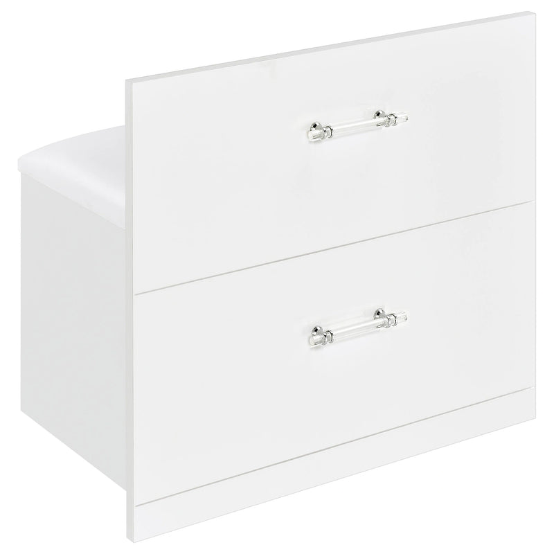 Flora Makeup Vanity Table with LED Mirror and Stool