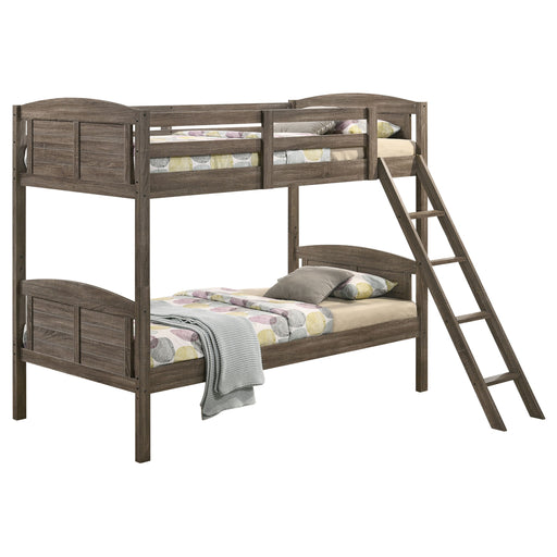 Flynn Bunk Bed with Mattress - Barb City Furniture (Dekalb, IL)