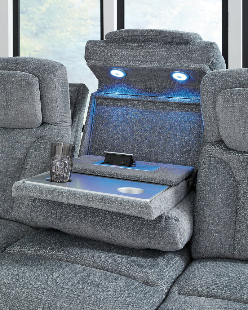 Studio Cave Power Reclining Sofa - Barb City Furniture (Dekalb, IL)