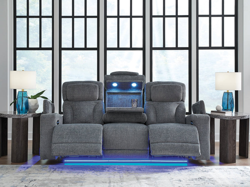 Studio Cave Power Reclining Sofa - Barb City Furniture (Dekalb, IL)
