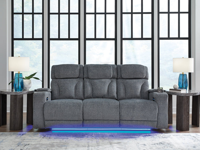 Studio Cave Power Reclining Sofa - Barb City Furniture (Dekalb, IL)