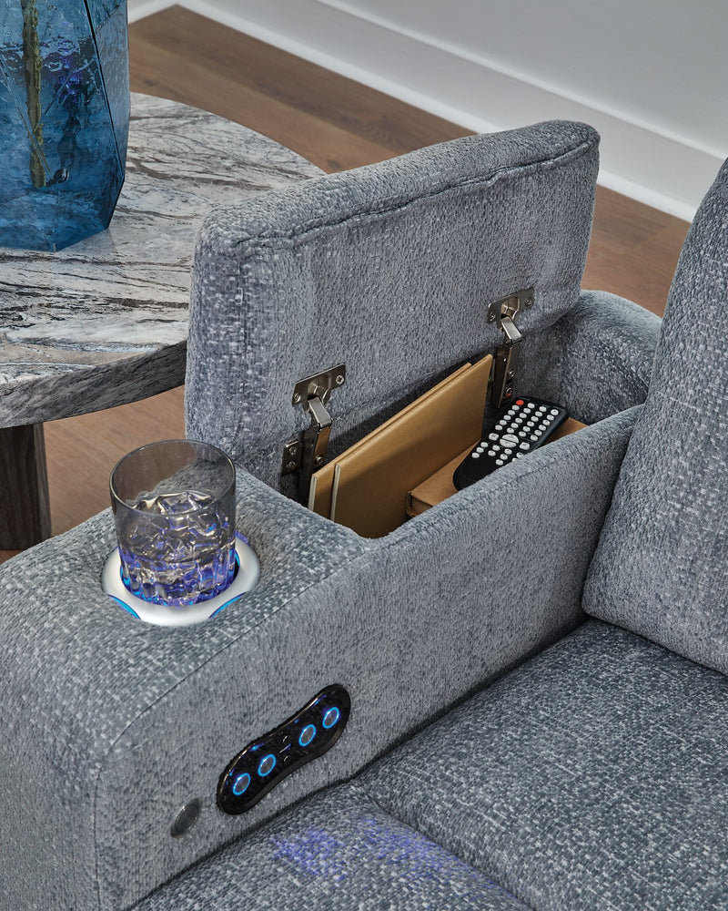 Studio Cave Power Reclining Sofa - Barb City Furniture (Dekalb, IL)