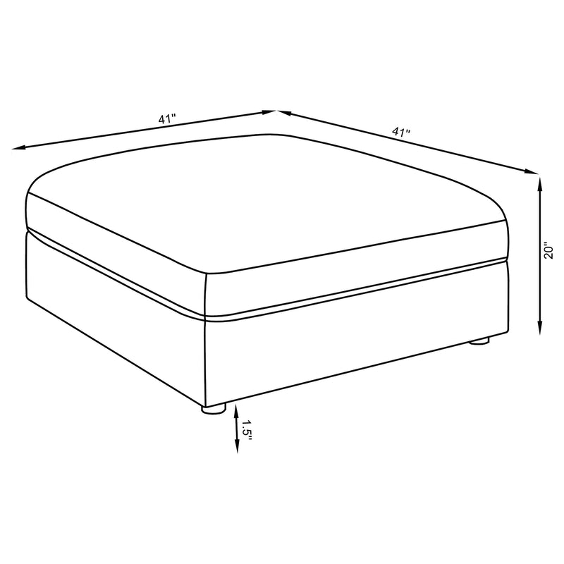 Serene Ottoman - Barb City Furniture (Dekalb, IL)