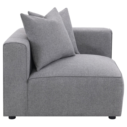Jennifer Upholstered Corner Chair - Barb City Furniture (Dekalb, IL)