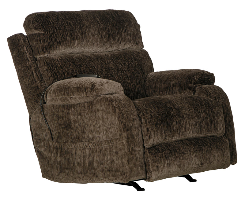 Refresher Power Headrest Power Rocker Recliner w/CR3 Heat/Msg/Lumbar