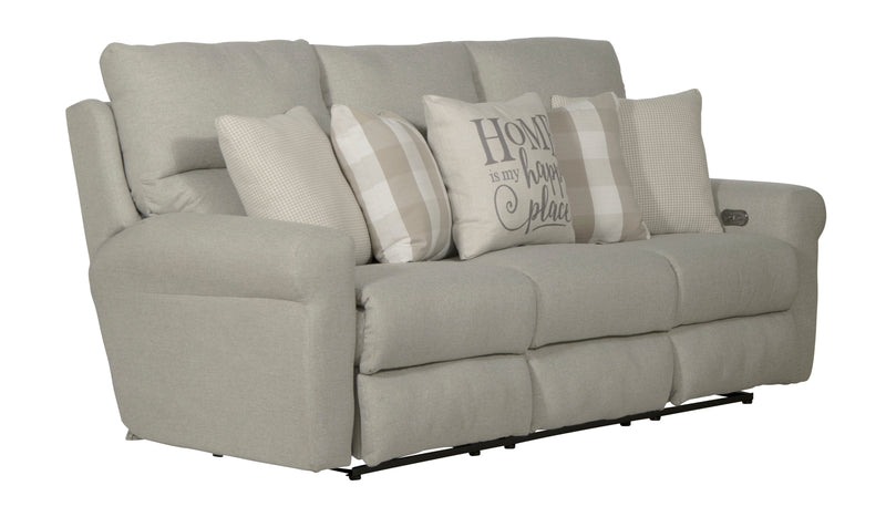 Westport Power Lay Flat Reclining Sofa - Barb City Furniture (Dekalb, IL)