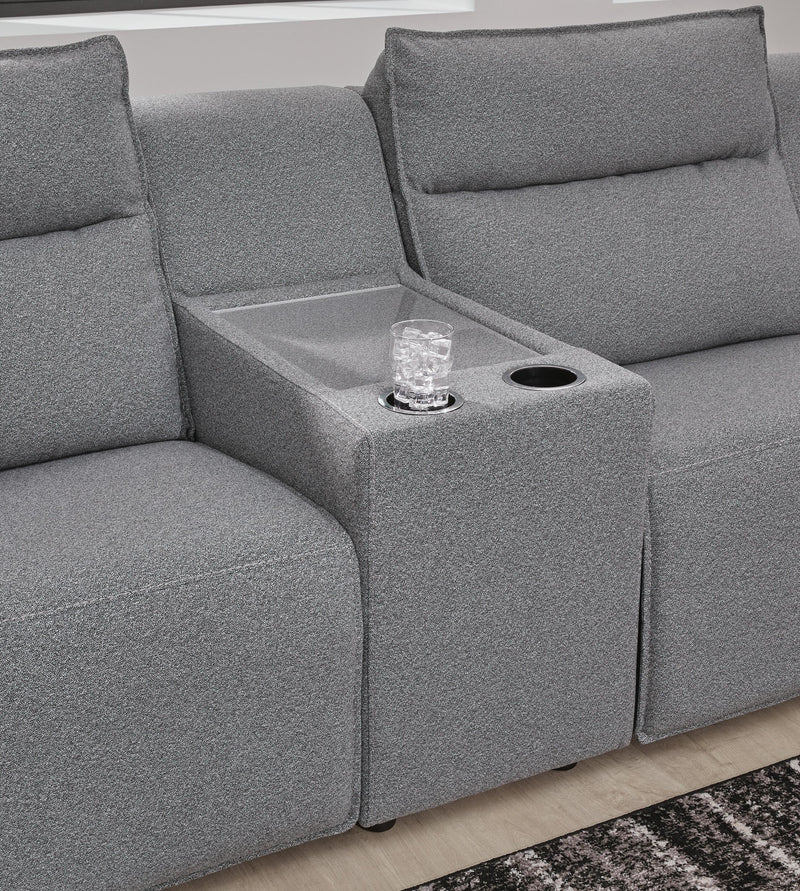 Modmax II Power Reclining Sectional with Consoles