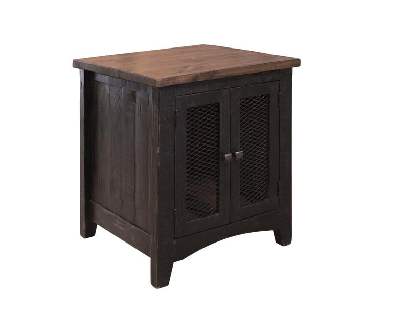Pueblo Black 2 Mesh Doors