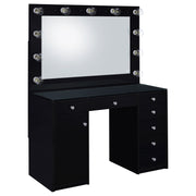Acena Makeup Vanity Table with LED Mirror - Barb City Furniture (Dekalb, IL)