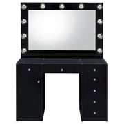 Acena Makeup Vanity Table with LED Mirror - Barb City Furniture (Dekalb, IL)