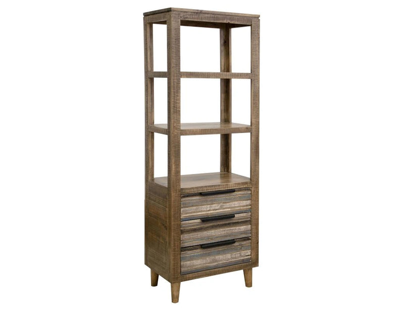 Tiza 3 Drawers, Bookcase Blue