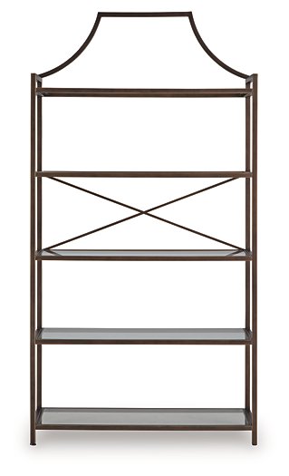 Bernonly 72" Bookcase - Barb City Furniture (Dekalb, IL)