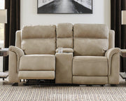 Next-Gen DuraPella Power Reclining Loveseat with Console - Barb City Furniture (Dekalb, IL)