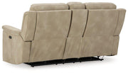 Next-Gen DuraPella Power Reclining Loveseat with Console - Barb City Furniture (Dekalb, IL)