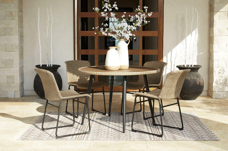Amaris Outdoor Dining Set - Barb City Furniture (Dekalb, IL)