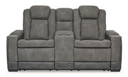 Next-Gen DuraPella Power Reclining Loveseat with Console - Barb City Furniture (Dekalb, IL)