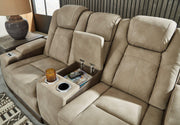 Next-Gen DuraPella Power Reclining Loveseat with Console - Barb City Furniture (Dekalb, IL)