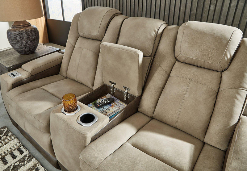 Next-Gen DuraPella Power Reclining Loveseat with Console - Barb City Furniture (Dekalb, IL)