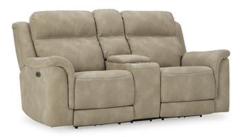 Next-Gen DuraPella Power Reclining Loveseat with Console - Barb City Furniture (Dekalb, IL)