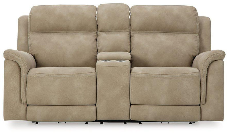 Next-Gen DuraPella Power Reclining Loveseat with Console - Barb City Furniture (Dekalb, IL)