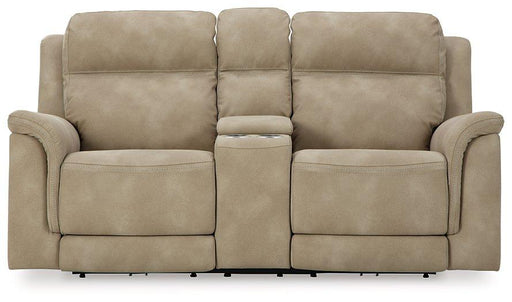 Next-Gen DuraPella Power Reclining Loveseat with Console - Barb City Furniture (Dekalb, IL)