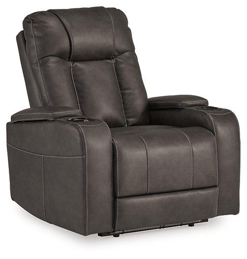 Feazada Power Recliner - Barb City Furniture (Dekalb, IL)
