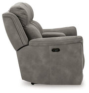 Next-Gen DuraPella Power Reclining Loveseat with Console - Barb City Furniture (Dekalb, IL)