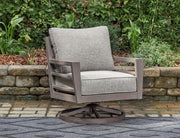 Hillside Barn Outdoor Swivel Lounge with Cushion - Barb City Furniture (Dekalb, IL)