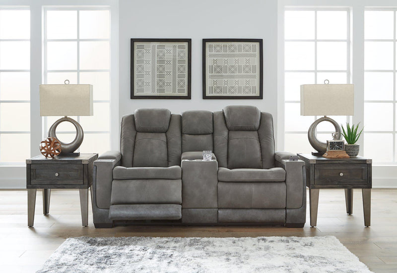 Next-Gen DuraPella Power Reclining Loveseat with Console - Barb City Furniture (Dekalb, IL)