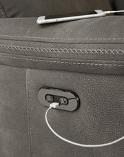 Next-Gen DuraPella Power Reclining Loveseat with Console - Barb City Furniture (Dekalb, IL)