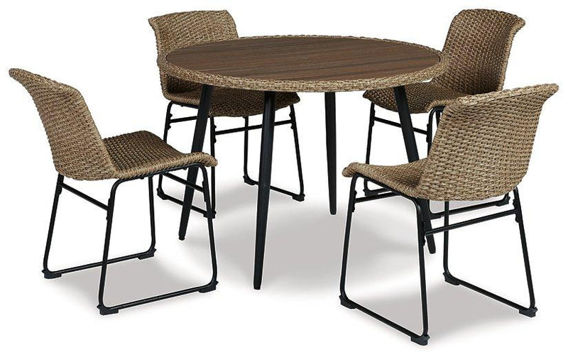 Amaris Outdoor Dining Set - Barb City Furniture (Dekalb, IL)