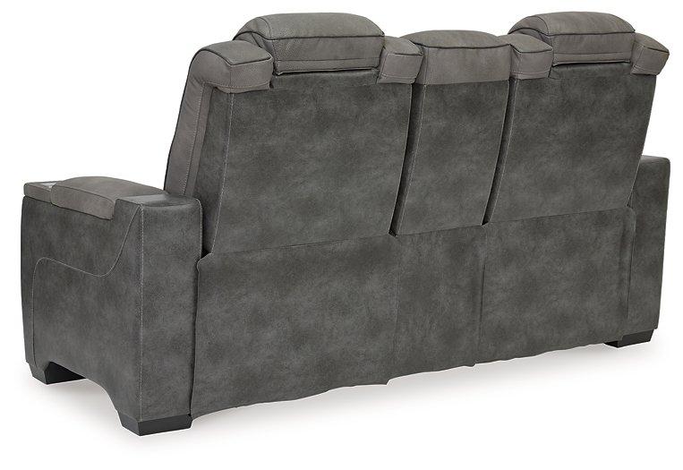 Next-Gen DuraPella Power Reclining Loveseat with Console - Barb City Furniture (Dekalb, IL)