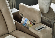 Next-Gen DuraPella Power Reclining Loveseat with Console - Barb City Furniture (Dekalb, IL)