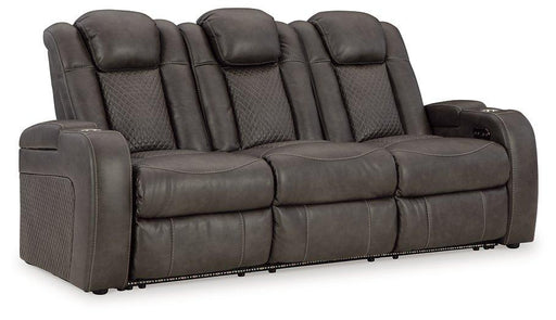 Fyne-Dyme Power Reclining Sofa - Barb City Furniture (Dekalb, IL)
