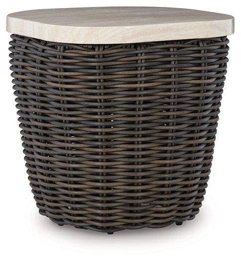 Kimora Outdoor End Table - Barb City Furniture (Dekalb, IL)