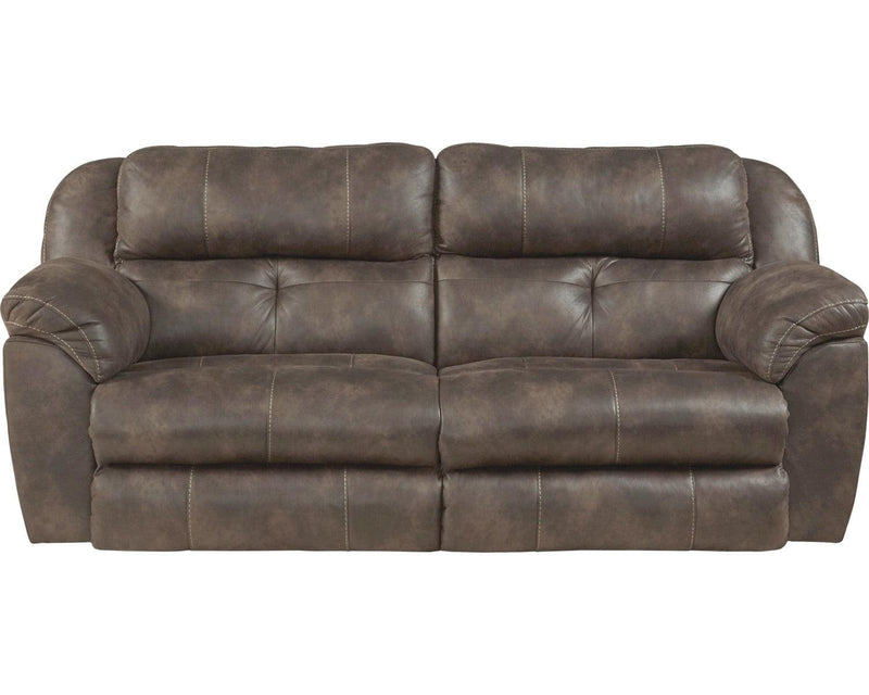 Catnapper Ferrington Sofa Power Headrest Lay Flat Reclining Sofa in Dusk