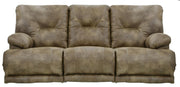 Catnapper Voyager Lay Flat Reclining Sofa in Brandy - Barb City Furniture (Dekalb, IL)