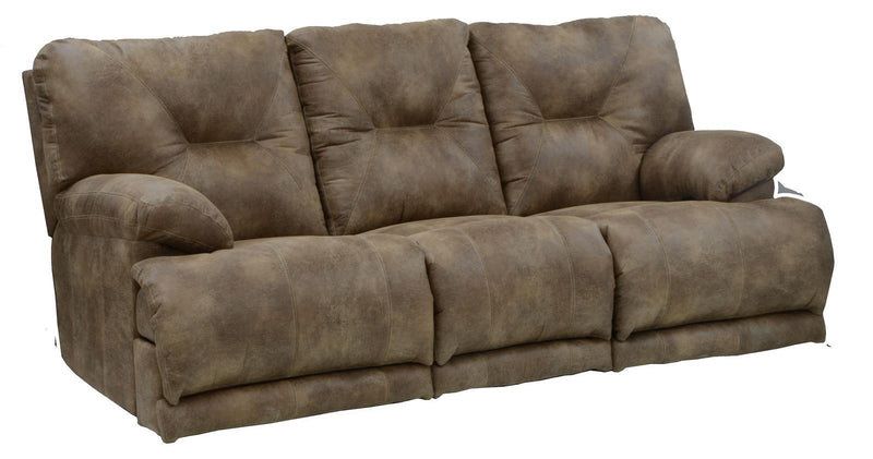 Catnapper Voyager Lay Flat Reclining Sofa in Brandy - Barb City Furniture (Dekalb, IL)