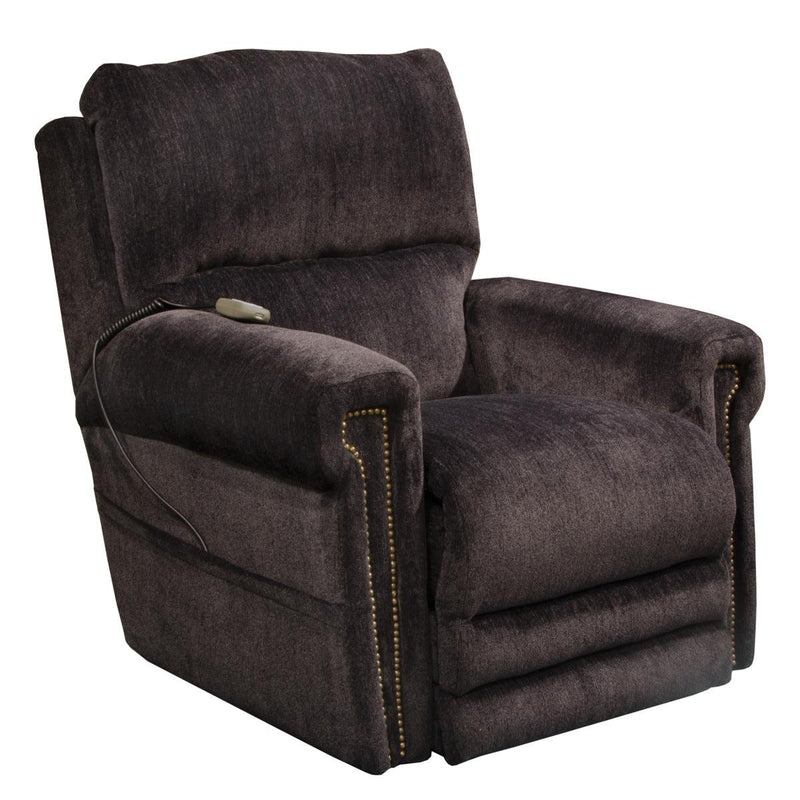 Catnapper Warner Power Headrest w/Lumbar Power Lay Flat Recliner in Slate 764862