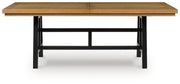 Galliden Dining Extension Table - Barb City Furniture (Dekalb, IL)
