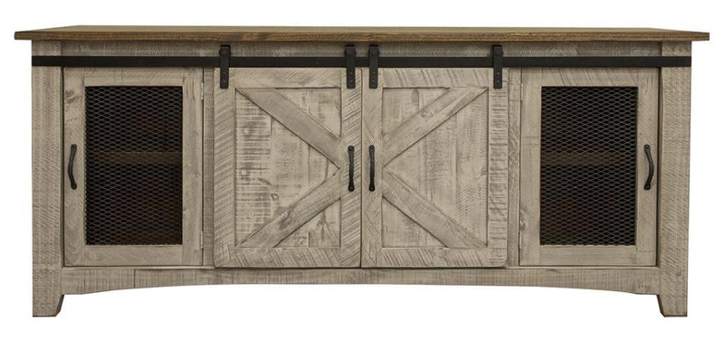 Pueblo Gray 4 Doors, 70" TV Stand