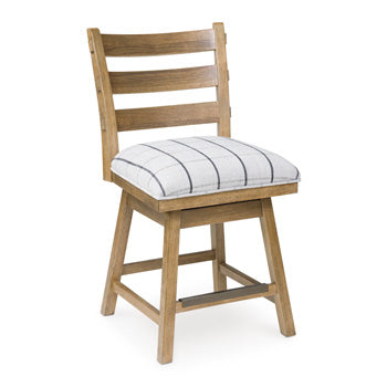 Gramburg Counter Height Swivel Barstool - Barb City Furniture (Dekalb, IL)