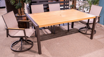 Carmel Highlands Outdoor Dining Table - Barb City Furniture (Dekalb, IL)