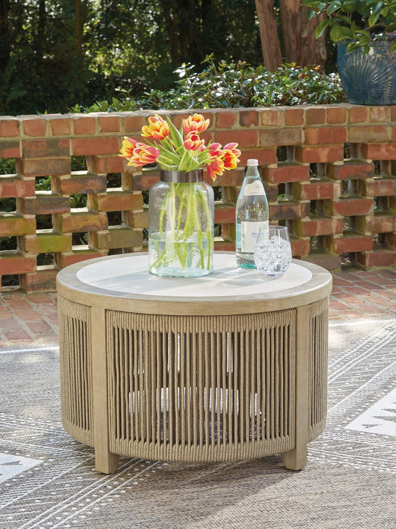 Spooners Cove Outdoor Coffee Table - Barb City Furniture (Dekalb, IL)